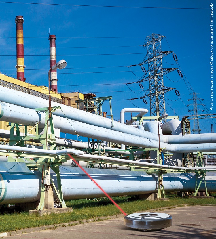 Steel pipelines in the Power station