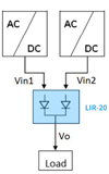 Mornsun LIR-20 series application circuit 1
