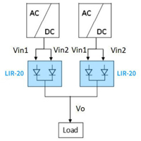 Mornsun LIR-20 series application circuit 2