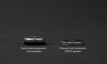 USound MEMS speaker - VS electrodynamic microspeaker