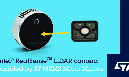 ST MEMS micro-mirrors in Intel LiDAR camera_IMAGE