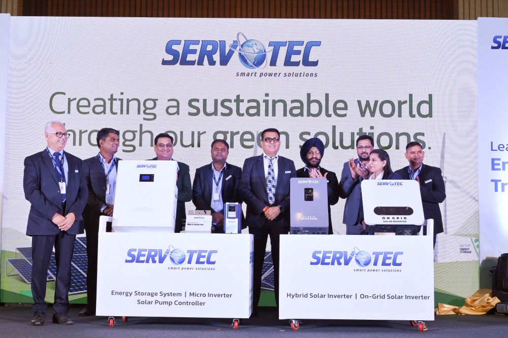 Management of Servotech Power Systems at the Launch of its new range of Solar Products