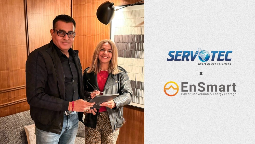 Servotech signs agreement with Ensmart Power (In Pic - Raman Bhatia, Founder and Managing Director, Servotech Power Systems Ltd. with Deniz Taner, Managing Director, Ensmart Power)